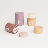 Wadah lipstik tabung lipstik kosong, cat membuat Lipstik karet Model baru warna indah dengan cetakan LOGO