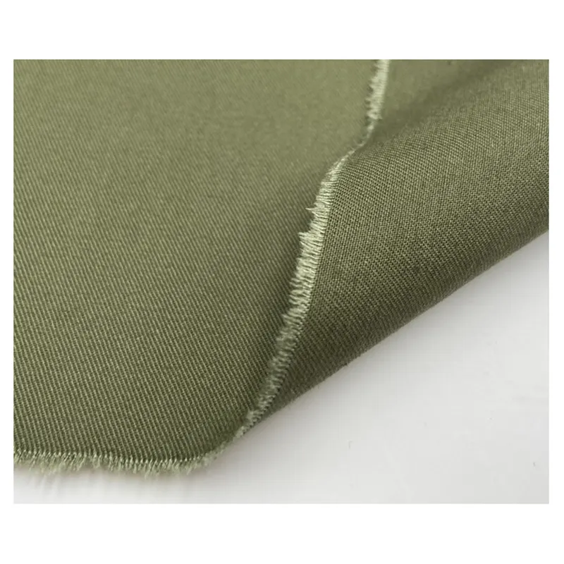 A2006 Trung Quốc Nhà Máy Kaki Màu Xanh Lá Cây Twill Bông Vải Cho Nhật Bản Quần Vận Chuyển Hàng Hóa 220gsm Twill Chải Bông Vải