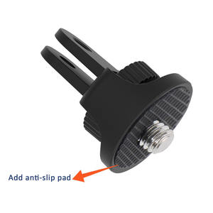 GREATYYT 2025 Adjustable 360 Degree Go Pro 1/4 Screw Single Foot Pole Head Adapter Made of ABS Plastic and Aluminium for Cars - Product Image 4