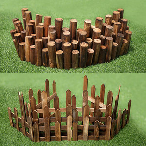 Clôture <span class=keywords><strong>en</strong></span> bois anticorrosion <span class=keywords><strong>pour</strong></span> jardin, balustrade extérieure, garde-corps de cour, décoration de parterre de fleurs, balcon intérieur, petite taille - Product Image 2