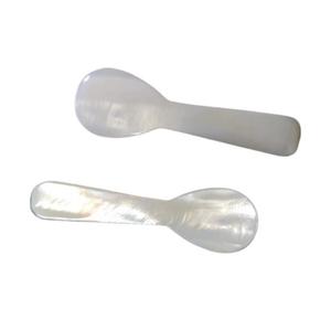 カスタムロゴ対応 おしゃれな ミニ 天然 シェル サービング スプーン 7cm 8cm 9cm 上質な マザーオブパール キャビア スプーン - Product Image 5