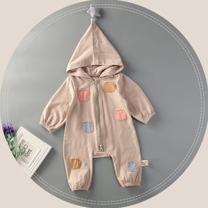 Vêtements pour enfants en gros au Royaume-Uni, mode unisexe, sweats à capuche bio, combinaison en tricot zippée pour bébé - Product Image 2