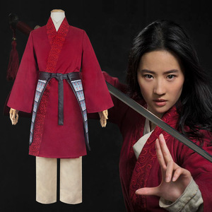 Gran oferta, disfraz de princesa <span class=keywords><strong>Mulan</strong></span> de alta calidad para niñas, disfraz de Desney <span class=keywords><strong>Mulan</strong></span>, vestido de fiesta de Halloween - Product Image 1