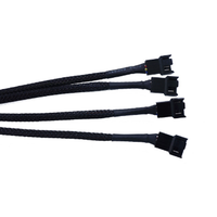 PWM Ventilateur Splitter 4pin Adaptateur Câble 1 à 4 Ordinateur CPU Ventilateur Splitter PC Ventilateur Extension Câble D'alimentation