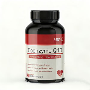 Complément alimentaire de santé pour adultes, gélules molles antioxydantes de qualité supérieure, coenzyme Q10 200 mg, vitamine E 50 mg, 90 unités - Product Image 1