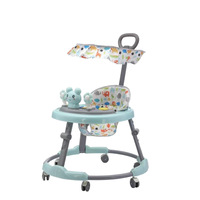 Marche-bébé réglable 7-18 mois, voiture à pousser en plastique, capacité de charge 10 kg, trotteur d'activités pliable pour nourrissons, vente en gros