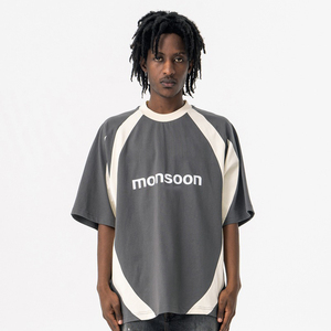 Camisetas Deportivas Extra Grandes de Algodón 100%, Estampadas con Serigrafía, Transpirables, Negras, Casuales para Motocicleta, Cuello Redondo, Ajuste Holgado, 200 Gramos - Product Image 2