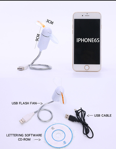 Customized Words Summer Manual Little Custom Powerful Fans Phone Flash Usb Led Mini Led Fan - Product Image 6
