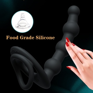Dildo de <span class=keywords><strong>doble</strong></span> penetración al por mayor, plug anal, anillos para el pene, vibrador de punto G, dildo de silicona con correa para masaje de orgasmo, dildo strap-on. - Product Image 4