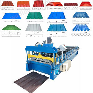 Máquina Formadora de Tejas de Acero Corrugado Galvanizado, Engranaje de Acero Inoxidable para Uso en Pisos, Larga Vida Útil - Product Image 2