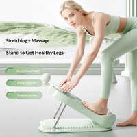 Planche inclinée portable réglable en ABS, 19 niveaux, étireur de mollets avec minuteur numérique, planche inclinée antidérapante pour étirements des jambes
