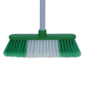 Balai de nettoyage de sol domestique à long manche robuste et facile à nettoyer, marque HUJIE, avec brosse en plastique, idéal pour les animaux domestiques - Vente chaude - Product Image 1
