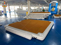 Plateforme flottante gonflable en PVC de qualité commerciale, épaisseur 0,9 mm, 3 m, pour bain de soleil, île flottante pour yacht