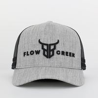 Gorra de malla de 5 paneles de alta calidad para hombre, Logo bordado personalizado, gorra de camionero clásica para deportes al aire libre, lona de algodón 100%