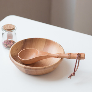 ช้อนตักซุปไม้,ช้อนโต๊ะไม้ธรรมชาติสำหรับปรุงอาหารทัพพีตักซุปทัพพีช้อนตักสำหรับเสิร์ฟโจ๊กทำจากไม้เป็นมิตรกับสิ่งแวดล้อม - Product Image 4