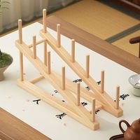 Égouttoir à vaisselle moderne en bambou écologique pour évier de cuisine, support de rangement pour bols, assiettes, bouteilles et planches à découper, idéal pour supermarché