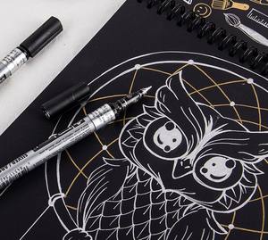 Carnet de croquis rétro A4 à couverture rigide pour le <span class=keywords><strong>dessin</strong></span>, option cadeau avec peinture gouache <span class=keywords><strong>sur</strong></span> papier kraft - Product Image 3