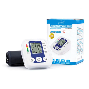 Venta caliente Jziki eléctrico <span class=keywords><strong>Digital</strong></span> tensiómetro brazo superior <span class=keywords><strong>BP</strong></span> máquina esfigmomanómetro medidor de presión arterial con manguito para el hogar - Product Image 6