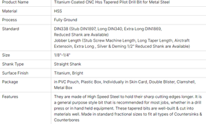 Forets coniques Apextech 2026-Drill Bits 11/64 pour le travail du bois et les vis à bois – Fabricant OEM/ODM disponible - Product Image 5