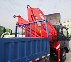 3ton 12ton16ton ट्रक घुड़सवार हाइड्रोलिक Foldable क्रेन 3 टन के साथ 5 टन 8 टन ट्रक क्रेन 10 टन