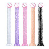 Consolador realista de 46mm, Sexo Anal, consolador extremadamente suave, juguete sexual para principiantes realista, consolador de gelatina, punto G, Juguetes sexuales para adultos para mujeres