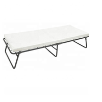 Hôtel extérieur Camping invité Carton emballé ignifuge pas cher 8cm mousse Super simple lit pliant avec matelas