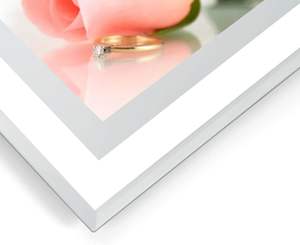 Cadres photo en verre miroir scintillants 5x7 6x8 8x10 A4, cadres photo en cristal argenté pour mariage, cadres photo pour la maison, la famille, les fêtes - Product Image 2