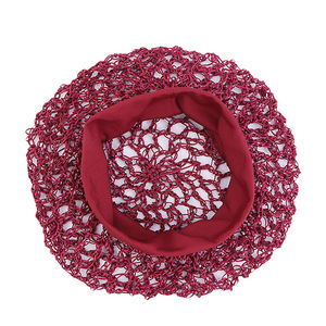Filets à <span class=keywords><strong>cheveux</strong></span> pour le sommeil Casquettes en crochet en rayonne respirante pour femmes Protecteurs <span class=keywords><strong>de</strong></span> <span class=keywords><strong>cheveux</strong></span> multicolores - Product Image 5