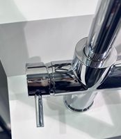 Robinet de cuisine moderne en laiton chromé à double poignée et douchette extractible, 5 fonctions, couleur personnalisable, pour pièces de filtre à eau