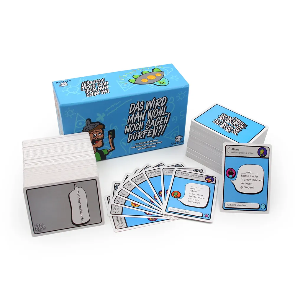 Whole Sale Card Game Cards Boxes 300 Cards Con Logotipo Personalizado Cartas De Juego