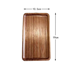 Platos de Madera para Postre, Platos Rectangulares de Madera de Acacia para <span class=keywords><strong>Restaurante</strong></span>, Juego de 3 Platos para Servir Comida - Product Image 4