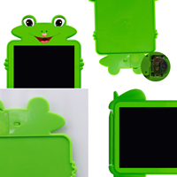 Enfants jouets dessin animé grenouille forme enfants tableau noir magique 8.5 pouces lcd écriture graphique dessin animé écriture pad