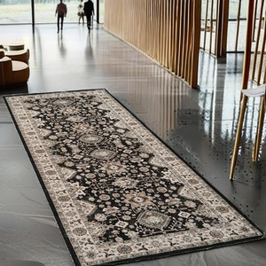 Tapis de sol moderne en polypropylène épais, lavable en machine, à poils plats, avec dos antidérapant, pour salon, chambre, hôtel, salle de sport, restaurant - Product Image 2