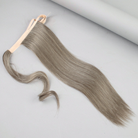 D.S Hair 22" 100g Extension de queue de cheval synthétique lisse à enrouler, prête à être expédiée en gros