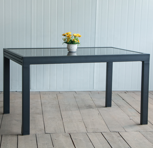 Aluminium <strong>Outdoor</strong> <strong>Extendable</strong> Metal Patio <strong>Dining</strong> <strong>Table</strong> <strong>Outdoor</strong> with Two Layers Symmetrical - Product Image 2
