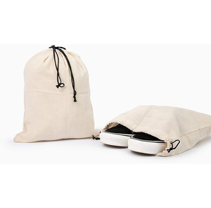 Fashion Big Dust <strong>Bag</strong> White Cotton <strong>Canvas</strong> <strong>Pouch</strong> Cloth Storage <strong>Drawstring</strong> <strong>Bag</strong> With Rope - Product Image 3