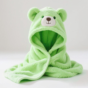 Serviette <span class=keywords><strong>de</strong></span> <span class=keywords><strong>bain</strong></span> à capuche en tissu <span class=keywords><strong>de</strong></span> bambou doux et écologique pour <span class=keywords><strong>bébé</strong></span>, pour la salle <span class=keywords><strong>de</strong></span> <span class=keywords><strong>bain</strong></span> - Product Image 2