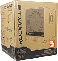 Rockville RBG12S Bass Gig 1400W Caisson de basses actif PA 12 pouces 8 ohms Basses profondes Conception portable Crossover réglable DJ Événements en direct