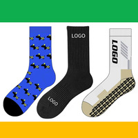 Chaussettes unisexes en tricot plat personnalisables en gros, longues et courtes, pour le sport et le quotidien