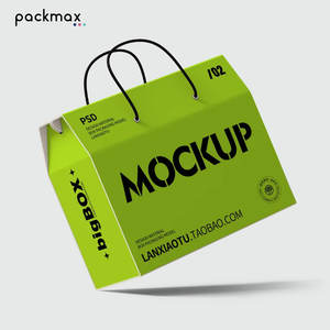 Eco-friendly Biodegradable Recyclable <b>Kraft</b> Paper Foldable Portable Tote Packaging <b>Box</b> Customizable Food Packaging Packaging - Product Image 2