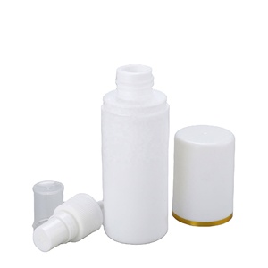 30ml 50ml 60ml 100ml 120ml 200ml Big Cap Gold Rim Fine <b>Mist</b> Spray PE Plastic Cosmetic Moisture White <b>Bottle</b> - Product Image 4