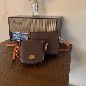 Korean Style <b>Mini</b> Square Bag Dark <b>Chocolate</b> 7 Inch Crossbody Women's Casual Everyday Use - Product Image 2