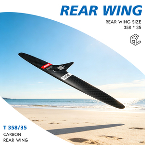 Tail SKINNY - 358/35 คาร์บอน ปีกไฮโดรฟอยล์ด้านหลัง อุปกรณ์ติดตั้งหลากหลายขนาด ปีกไฮโดรฟอยล์ด้านหลัง ปีกกันโคลง อุปกรณ์เสริมสำหรับเล่นเซิร์ฟ - Product Image 1
