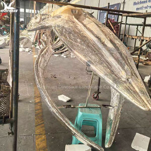 Modelo de <span class=keywords><strong>Esqueleto</strong></span> de <span class=keywords><strong>Ballena</strong></span> de Fibra de Vidrio Plateado Grande de Haichuan, Modelo de Fósil de Animal Marino de Tamaño Real para Exposiciones en Museos y Centros de Ciencias - Product Image 5