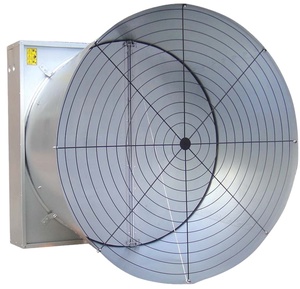 Ventilateur d'échappement conique volaille papillon agricole OEM acier inoxydable AC ventilateur mural ventilateurs à flux axial pièces de rechange gratuites 6 pièces 2 ans - Product Image 1