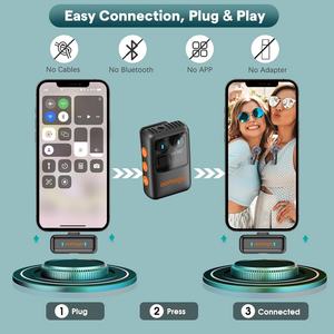 Micrófono Lavalier con Cancelación de Ruido por IA Recién Actualizado, Grabación de Audio <span class=keywords><strong>HD</strong></span> de Doble Canal, Micrófono Dedicado para Transmisión en Vivo - Product Image 4