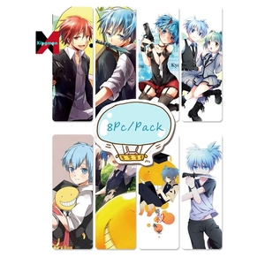 8 unids/set Assassination <span class=keywords><strong>Classroom</strong></span> marcadores de PVC impresos con Anime Korosensei Shiota Nagisa Kayano KaedeAnime - Product Image 2