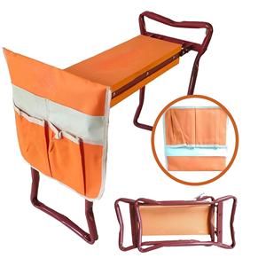 <span class=keywords><strong>Banc</strong></span> <span class=keywords><strong>de</strong></span> <span class=keywords><strong>jardin</strong></span> extérieur léger et portable avec pochette pour sac à outils et siège d'agenouillement en métal pliable en mousse EVA - Product Image 6