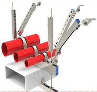 Support triangulaire de drainage simple Vantra WQ-SB001 pour tuyau, support sismique longitudinal, profilé en C perforé, installation facile, ISO9001