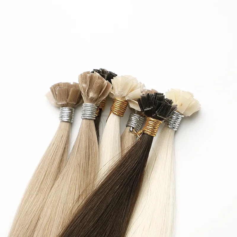 Wholesale Top Quality Unprocessed i-tip hair Pre-Bonded Human Keratin Russian I Tip Hair Extensions